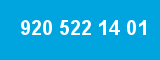920 522 14 01